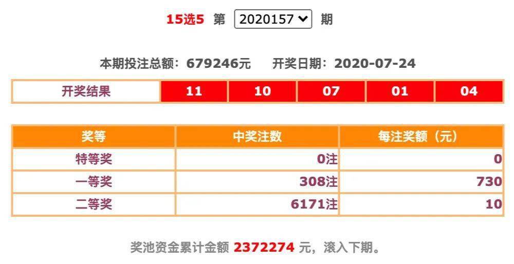 福彩15选5开奖结果，福建彩民的幸运之旅