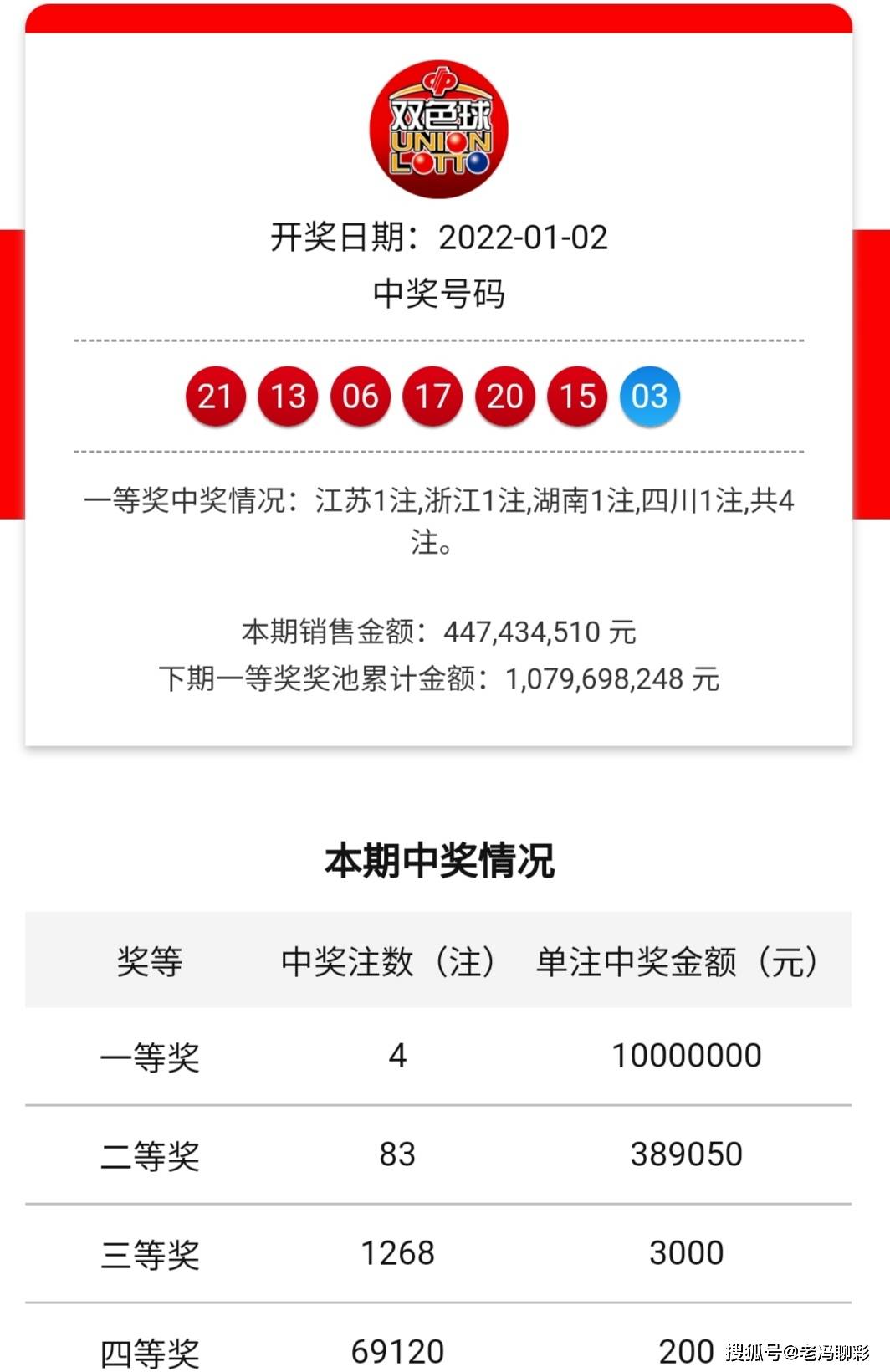 双色球2021014期开奖结果 百度