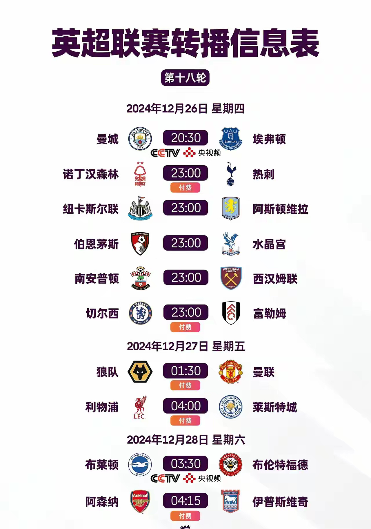 今日精彩，英超球赛时间表全解析今日球赛时间表英超直播